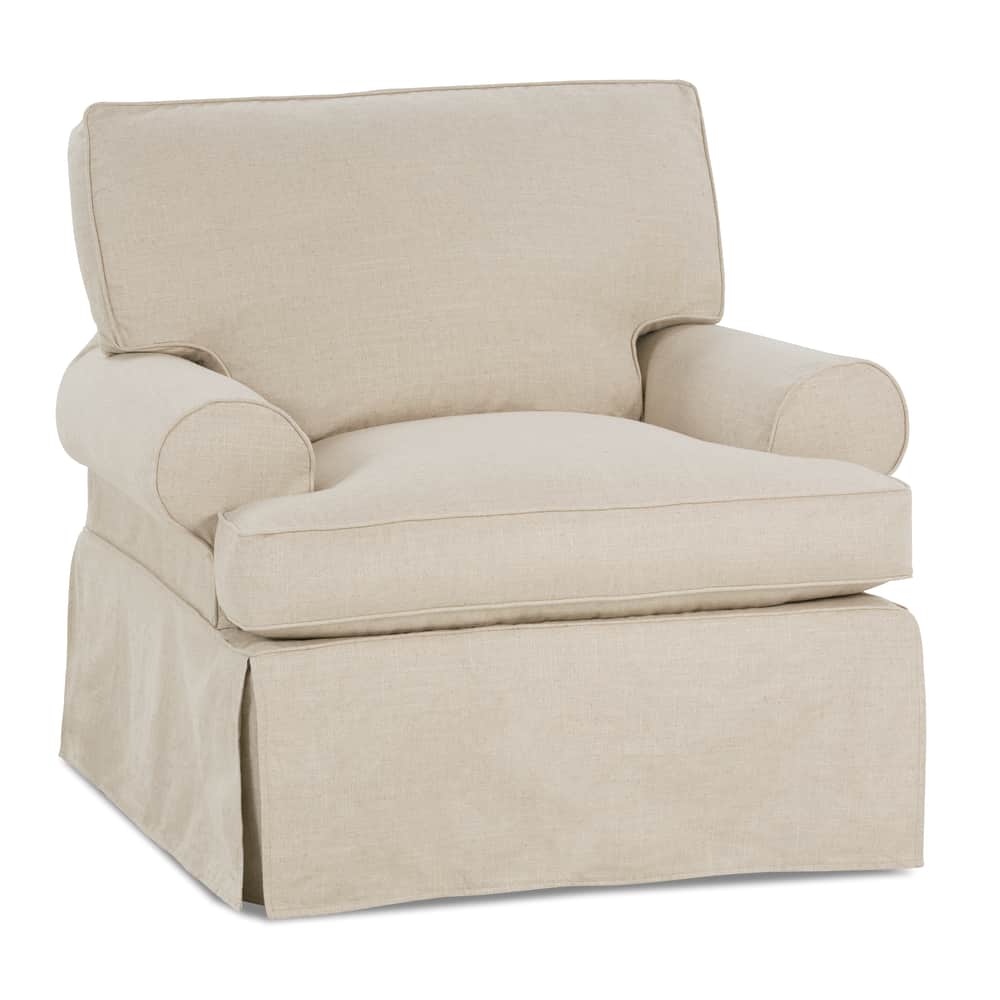 Cindy Slipcovered Swivel Chair